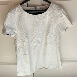 Michael Koran faux leather top